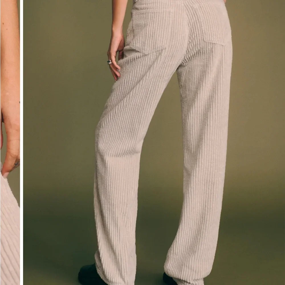 🤍 EUC Reformation Preston Baggy High Rise Straight Corduroy Pants - Size 28 - Picture 2 of 7